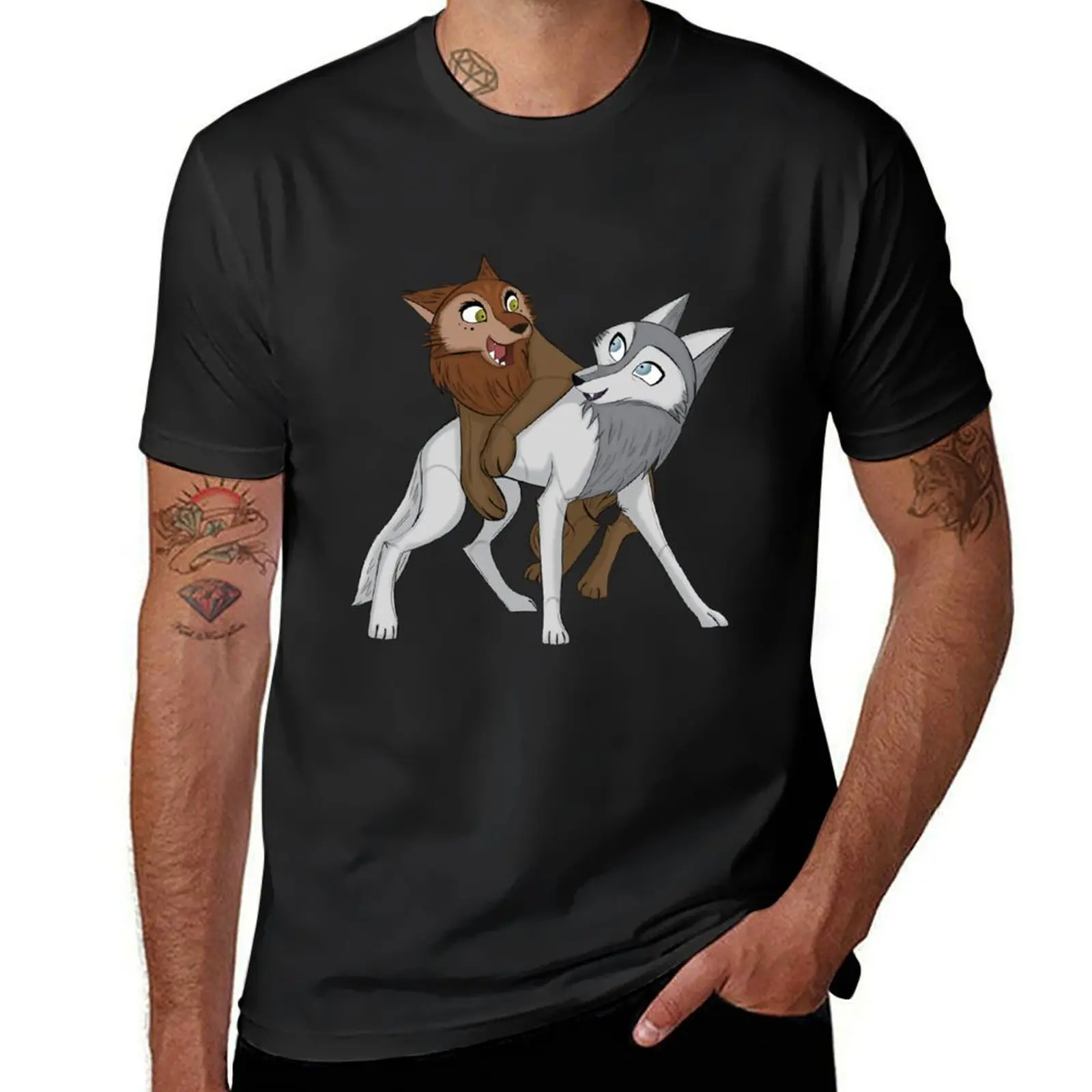 Robyn & Mebh - Wolfwalkers T-Shirt oversizeds hippie clothes mens plain t shirts