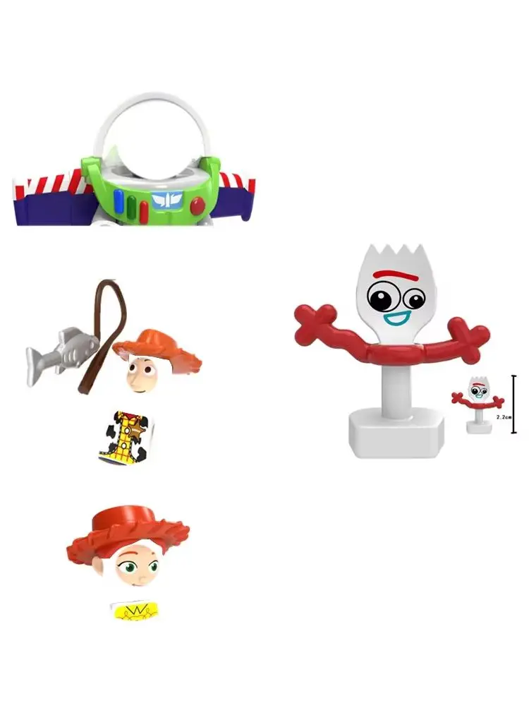 Cartoon Anime Charaktere Alien TV Ziegel Puppen Modell Bausteine Erleuchten Action Figur Spielzeug Kinder Geschenk
