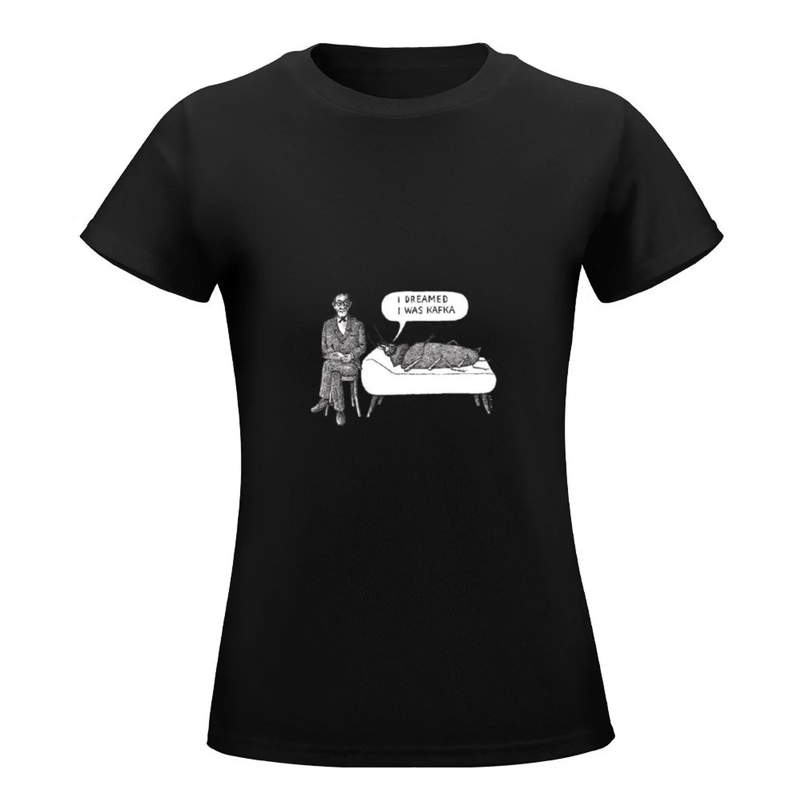 Kafka and Freud T-Shirt korean fashion tees plus size tops tops white t-shirt dress for Women sexy