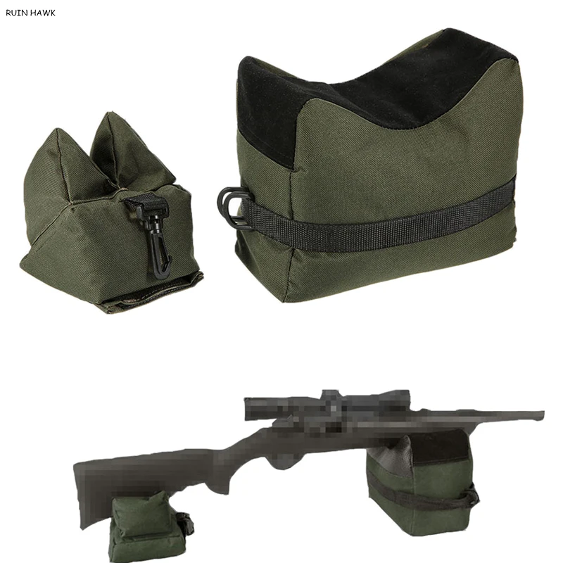 Sniper Shooting Rrifle Gun Support Bag Front Rear Rest Stand Rifle Bag Bench Unfilled Outdoor Hunting Bag Hunting Accessories