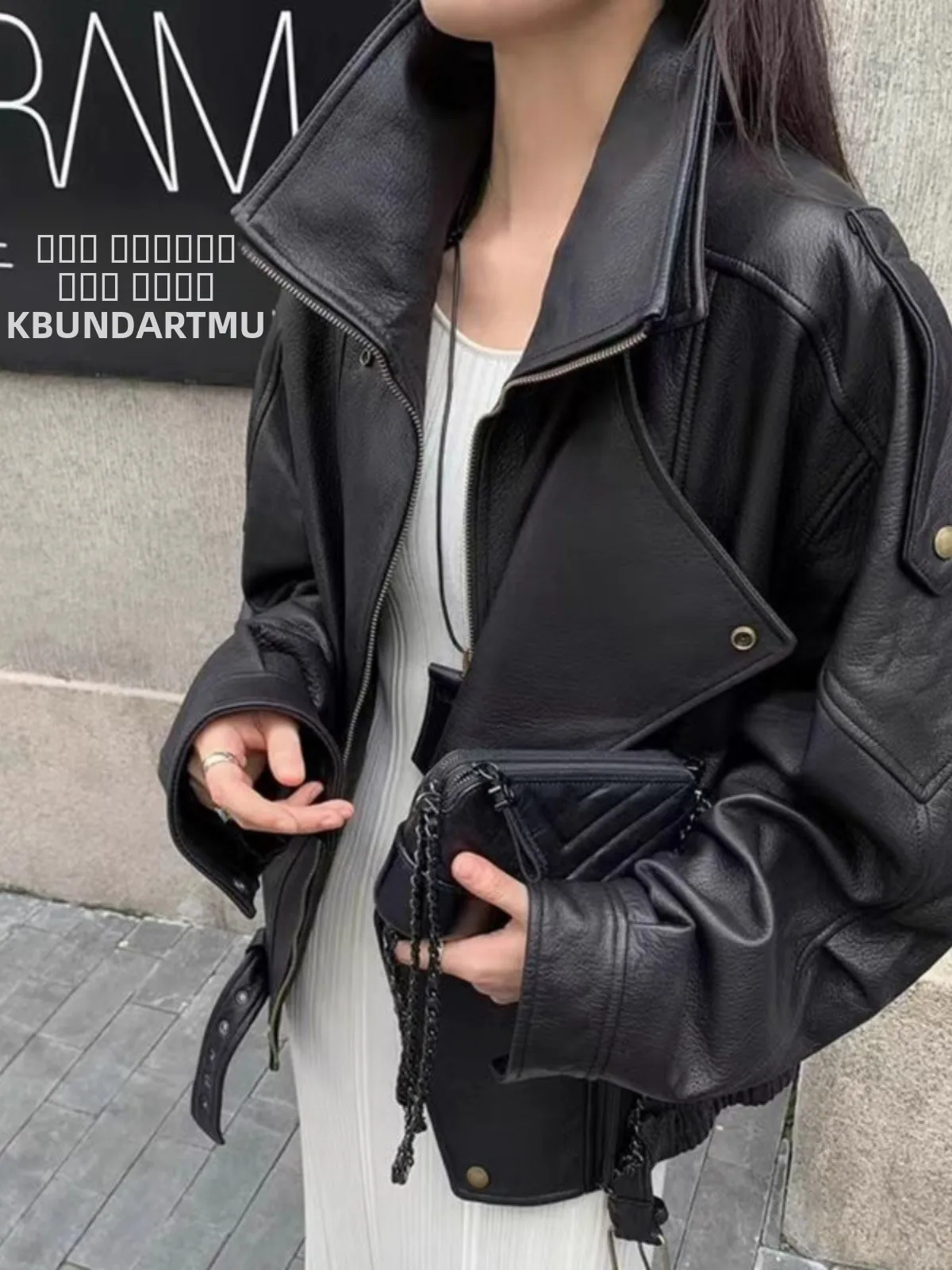 جاكيت جلد أمريكي ريترو للنساء، موديل شتاء 2025 الجديد، ملابس دراجات نارية فاخرة وعصرية للشارع