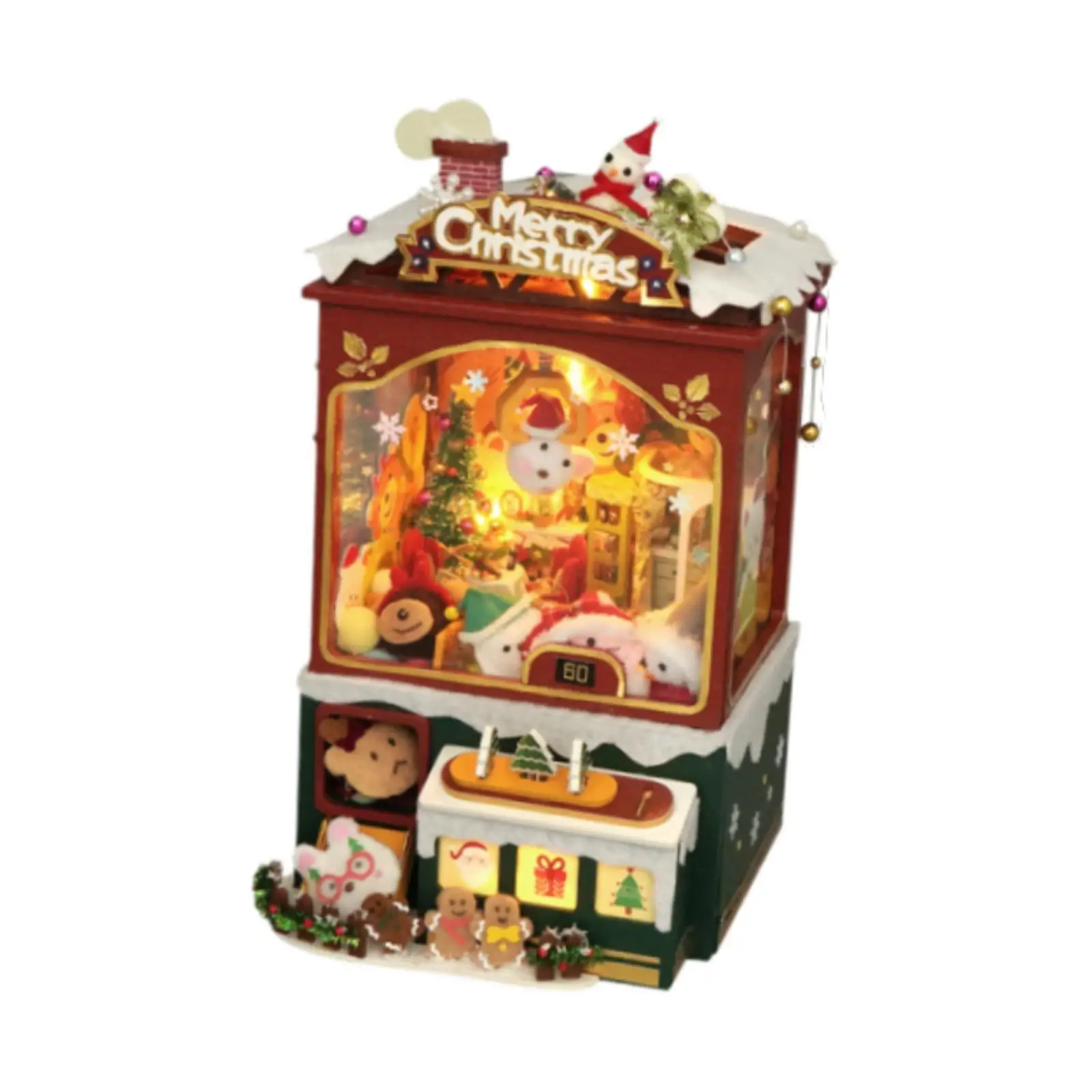 

DIY Christmas Bookend Kits DIY Miniature Dollhouse for Bookshelf Living Room