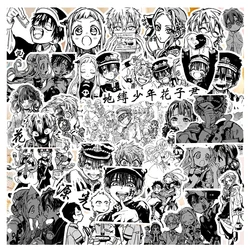 10/30/67pcs Toilet-bound Hanako-kun Anime Stickers Waterproof Graffiti DIY Scrapbook Suitcase Phone Cool Black White Manga Decal