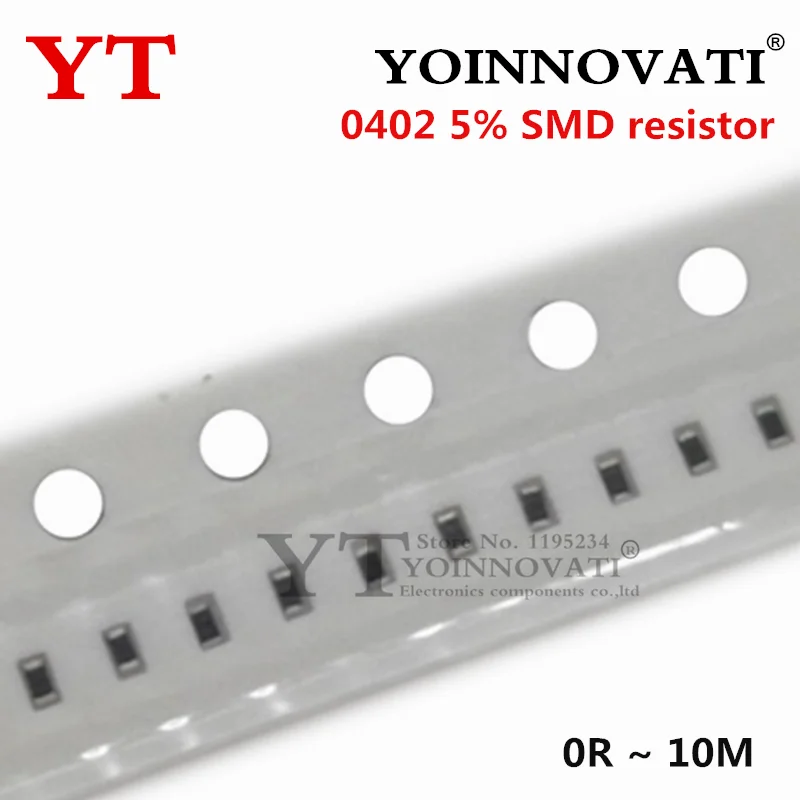 

100 шт. 0402 5% резистор SMD 0R ~ 10M 1/16W 0 1 10 100 150 220 330 Ом 1K 2.2K 4.7K 10K 100K 0R 1R 10R 100R 150R 220R 330R 1M