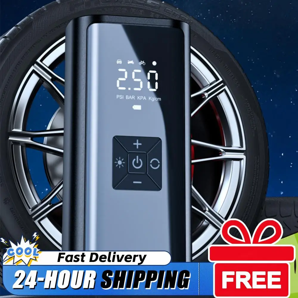 

150PSI Portable Car Inflator Pump LCD Display Bicycle Air Compressor Car Tire Inflator for Automobile Bicycle Ball