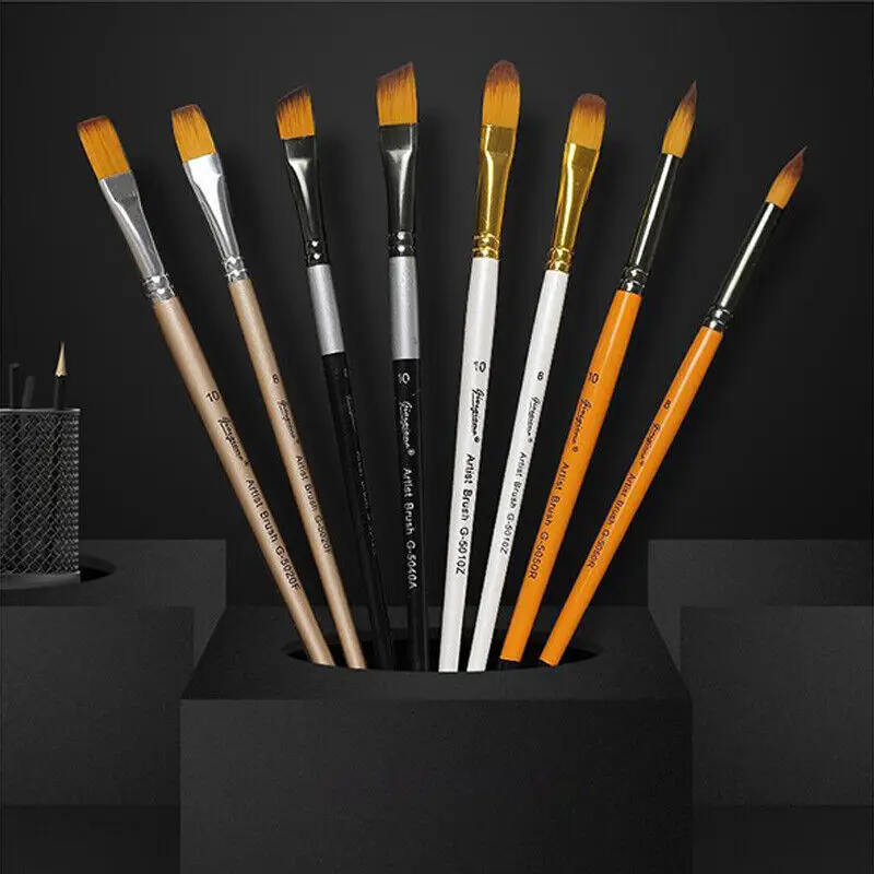 

Watercolor Painting Brush Professional Brush Set for Acrylic Oil Nylon Painting Art Brush Watercolor Gouache Paint New