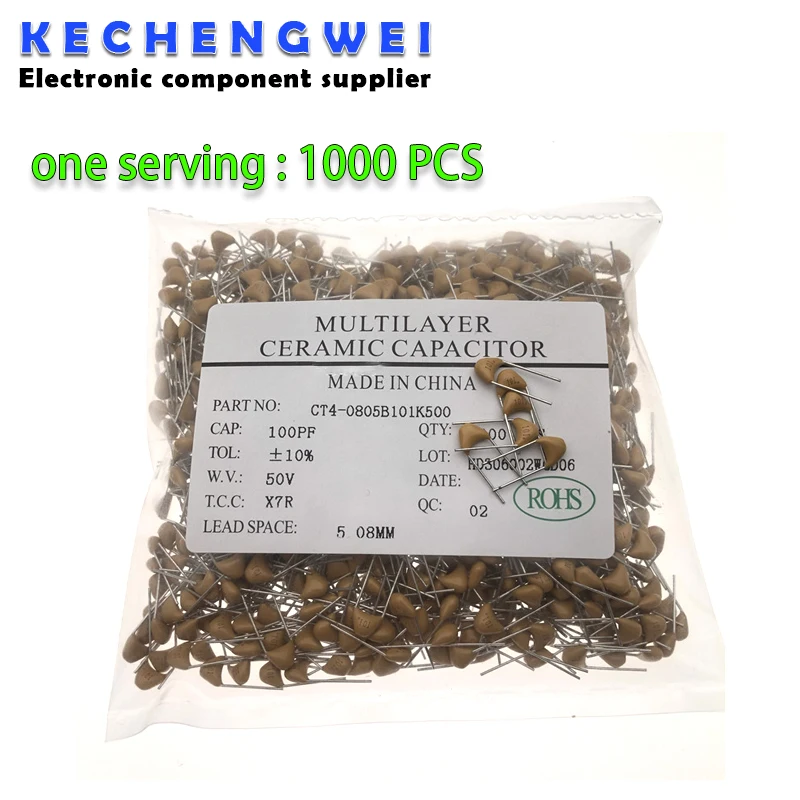 

1000Pcs 50V monolithic ceramic capacitor 10PF~ 10UF 22PF 47NF 220NF 1NF 1UF 4.7UF 100NF 330NF 0.1UF 102 104 105 106 103 473 334