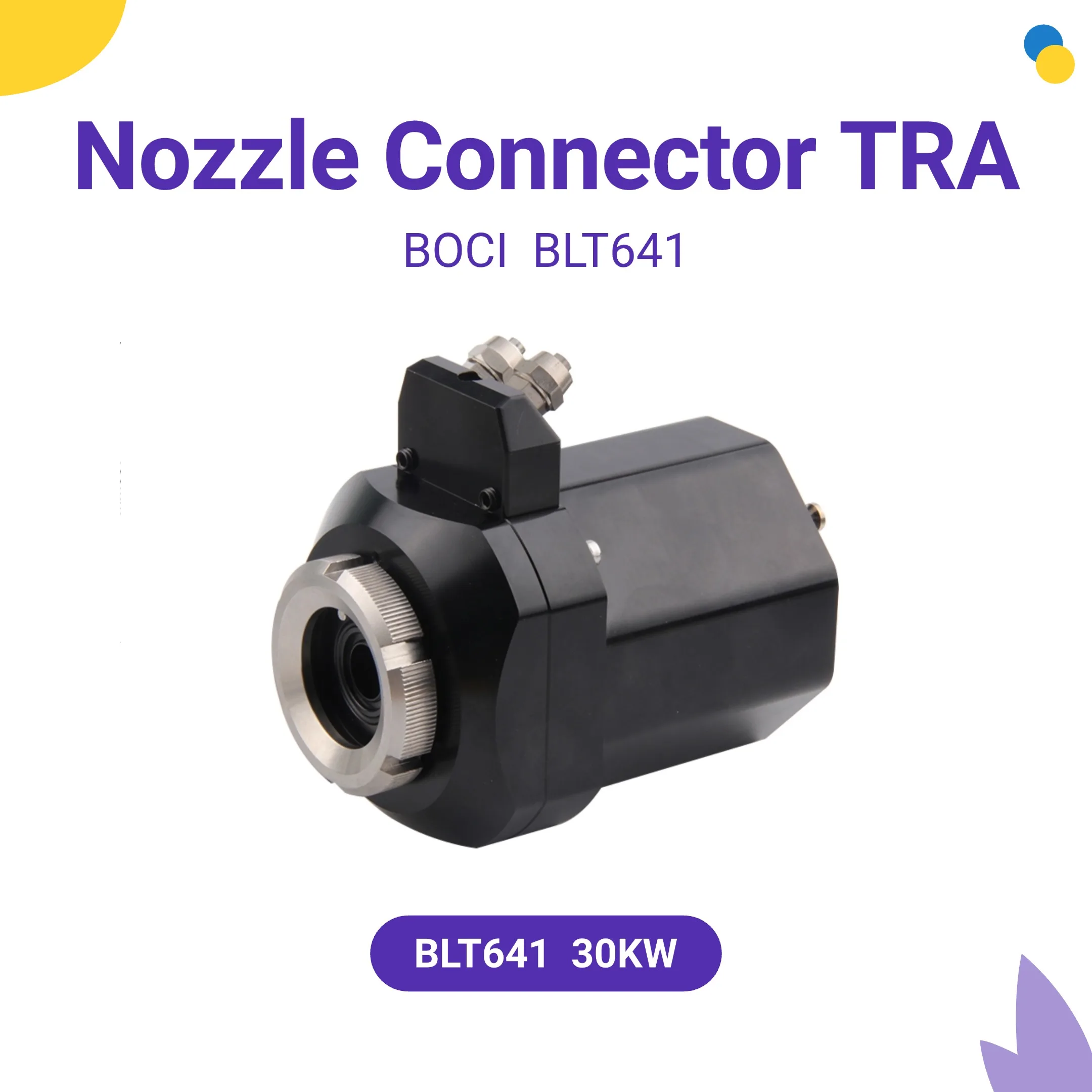 Header BOCI Laser Nozzle Connector Sensor TRA BLT641 30KW Nozzle Holder Parts For BOCI Laser Cutting Head Ceramic