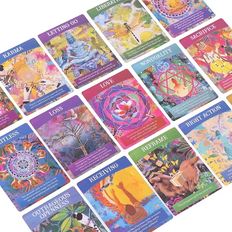 الوفرة الإلهية أوراكل سطح السفينة الإنجليزية شرح بطاقة التارو أوراكل لمبتدئين مصير العرافة التارو د #4