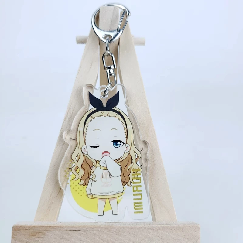 Anime Lycoris Recoil Nishikigi Chisato Inoue Takina Acrylic Figure Keychain Pendant Cosplay Charm Cartoon Backpack Keyring Decor