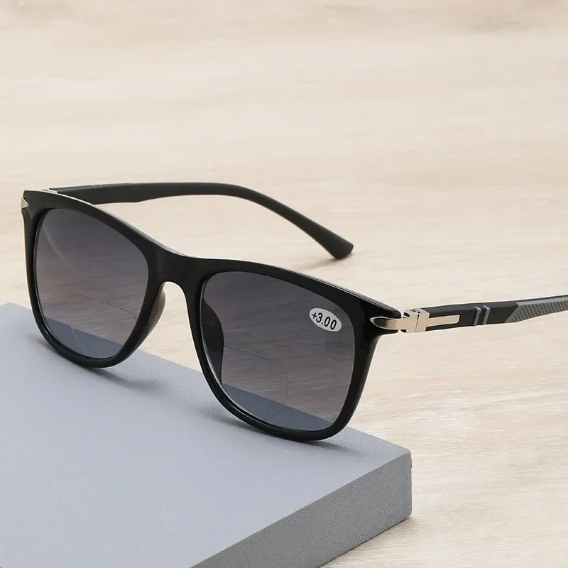 New TR90 Anti-Blue Ray Bifocal Reading Glasses Unisex Ultra-light Driving Sport Presbyopia Glasses Sun Reader Eyewear