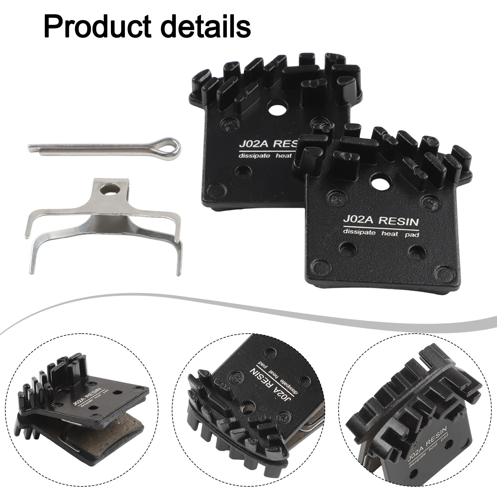 J02A Resin Cooling Fin Ice Tech Disc Brake Compatible with Brake For Pads BR M9000 M985 M8000 M785 M7000 M675 M666 M6000