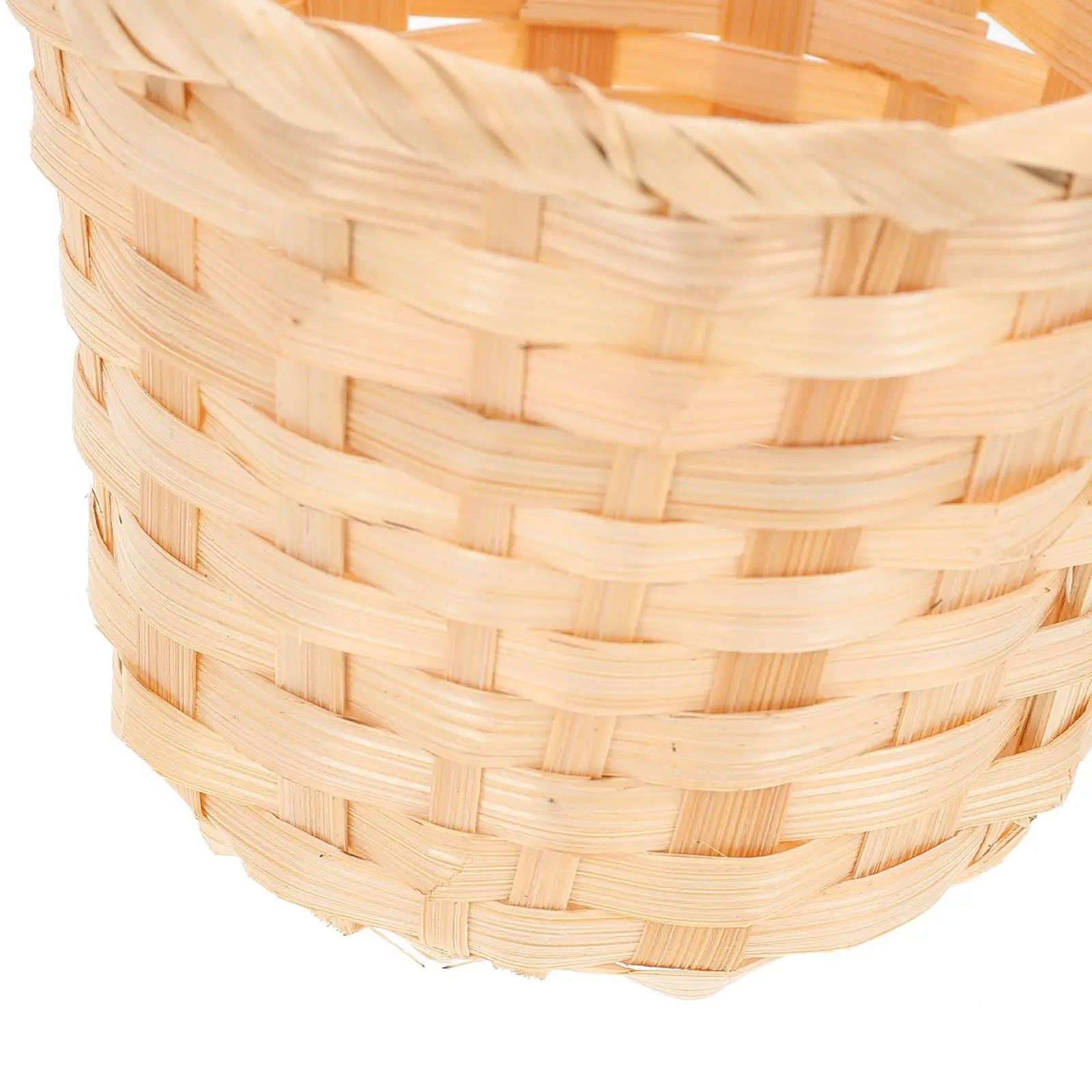 8Pcs Handmade Flower Basket Woven Wicker Baskets Storage Basket Bamboo Picnic Basket Gift Packing Basket Kids Toys Miniature