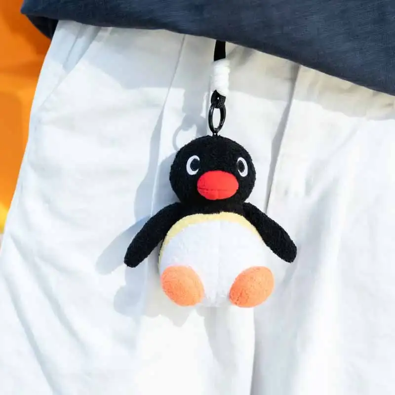 Pingu dos desenhos animados série de personagens animados brinquedos na moda bonito pelúcia animal boneca mochila pingente decoração periférica surpresa presentes