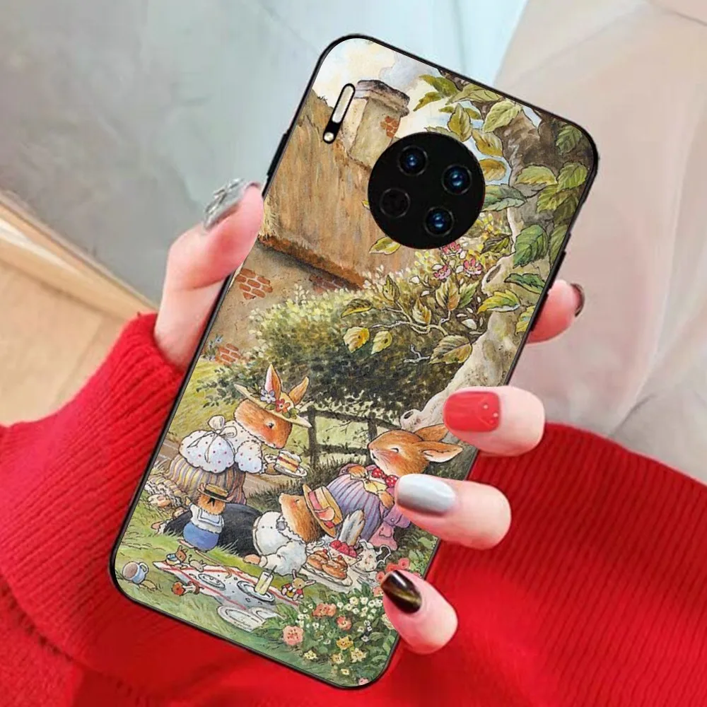 Cute Rabbit Phone Case For Huawei Mate 10 20 30 40 50 lite pro Nova 3 3i 5 6 SE 7 pro 7SE