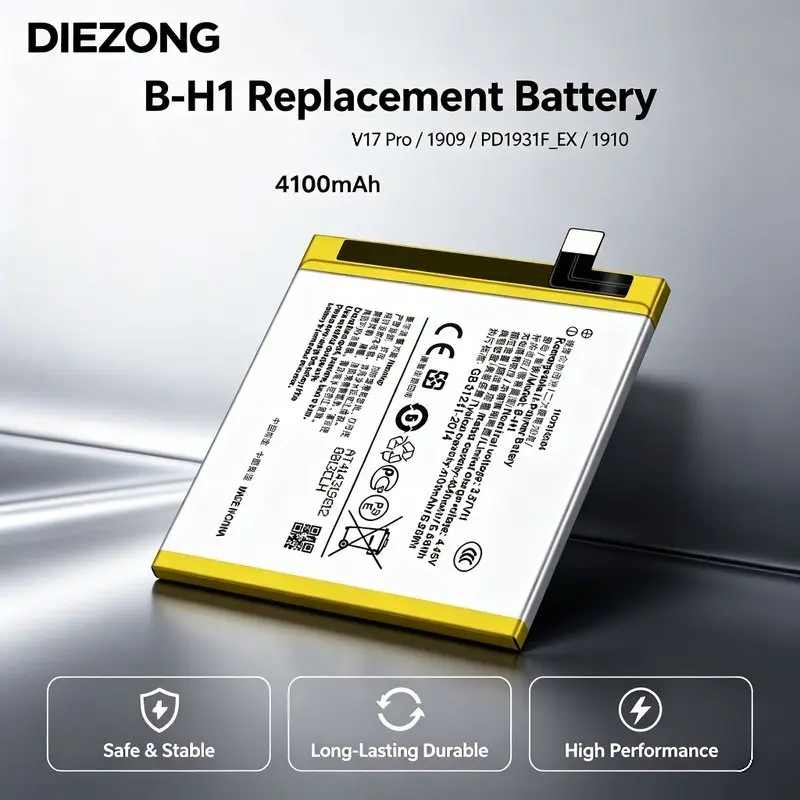Fast Shipping B-H1 for VIVO V17 Pro/1909/PD1931F EX/1910 Mobile Phone Battery 4100mAh Long Lasting Battery Life Stable