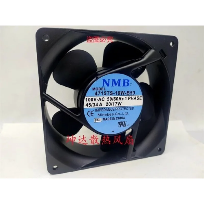 

C для NMB 4715TS-10T-B50 AC100V 0,45/0,34A 20/17W цельнометаллический высокотемпературный вентилятор