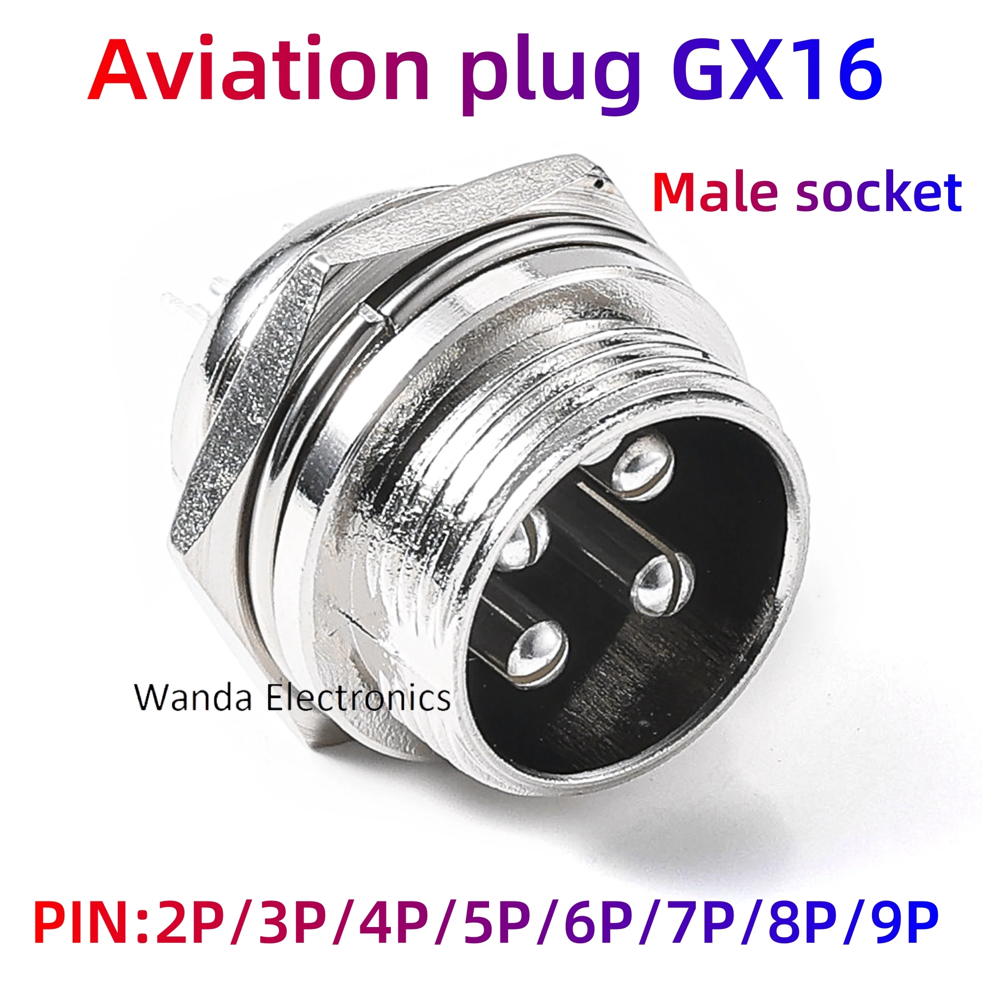 Aviation Plug GX16 Bending Connector M16 Bending Female Plug+Male Socket 90 Degree Bbending Angle Plug2P/3P/4P/5P/6P/7P/8P