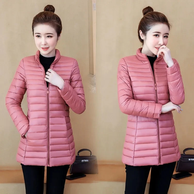 6XL Mother Coat Mid-Long Down Cotton Jacket women\'s Short Slim Fit Mid-Elderly coat spring Autumn Winter Padded jacket Out Wear