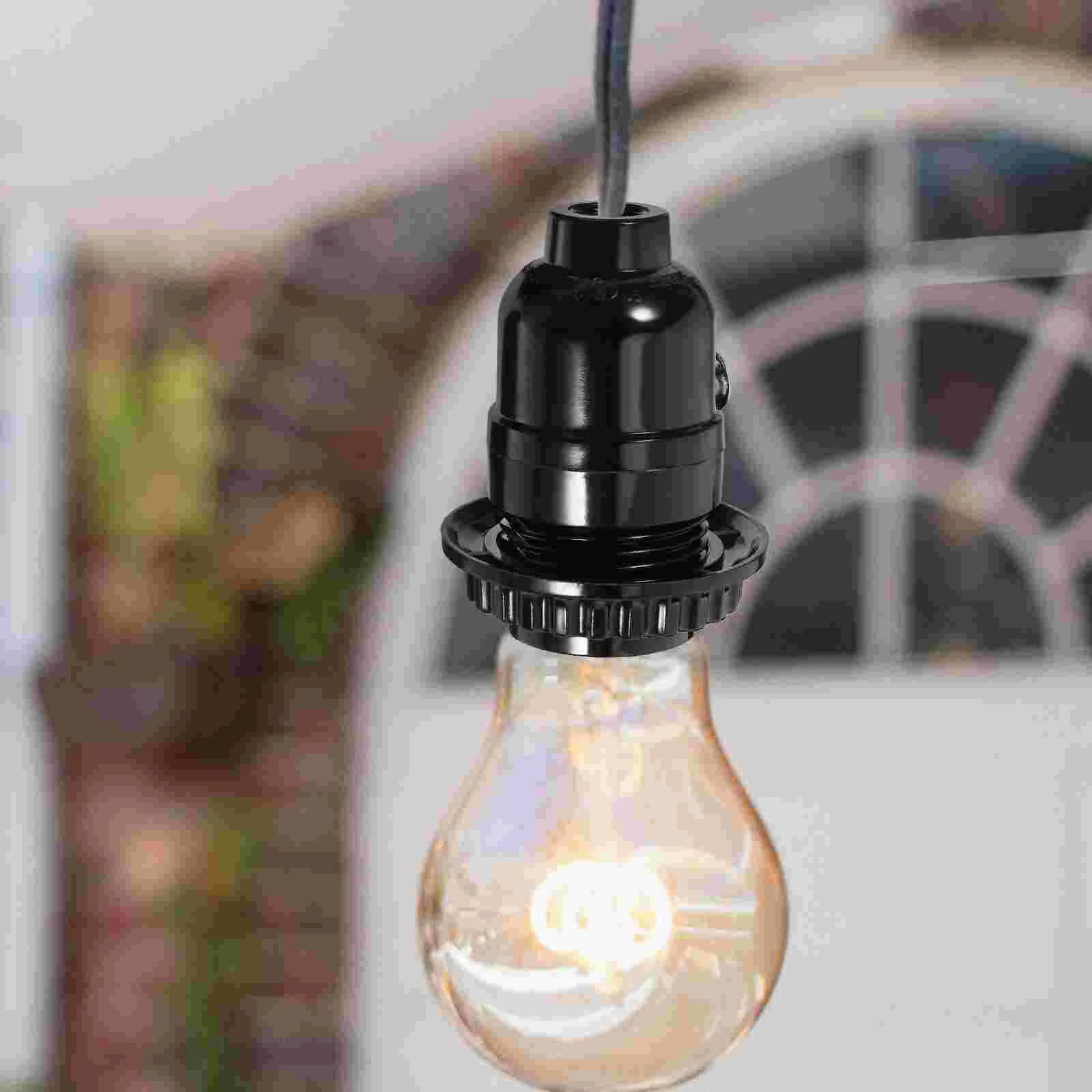 Zipper Chandelier Head Lamp Socket with Pull Chain Lampholder Wall Light Fixture