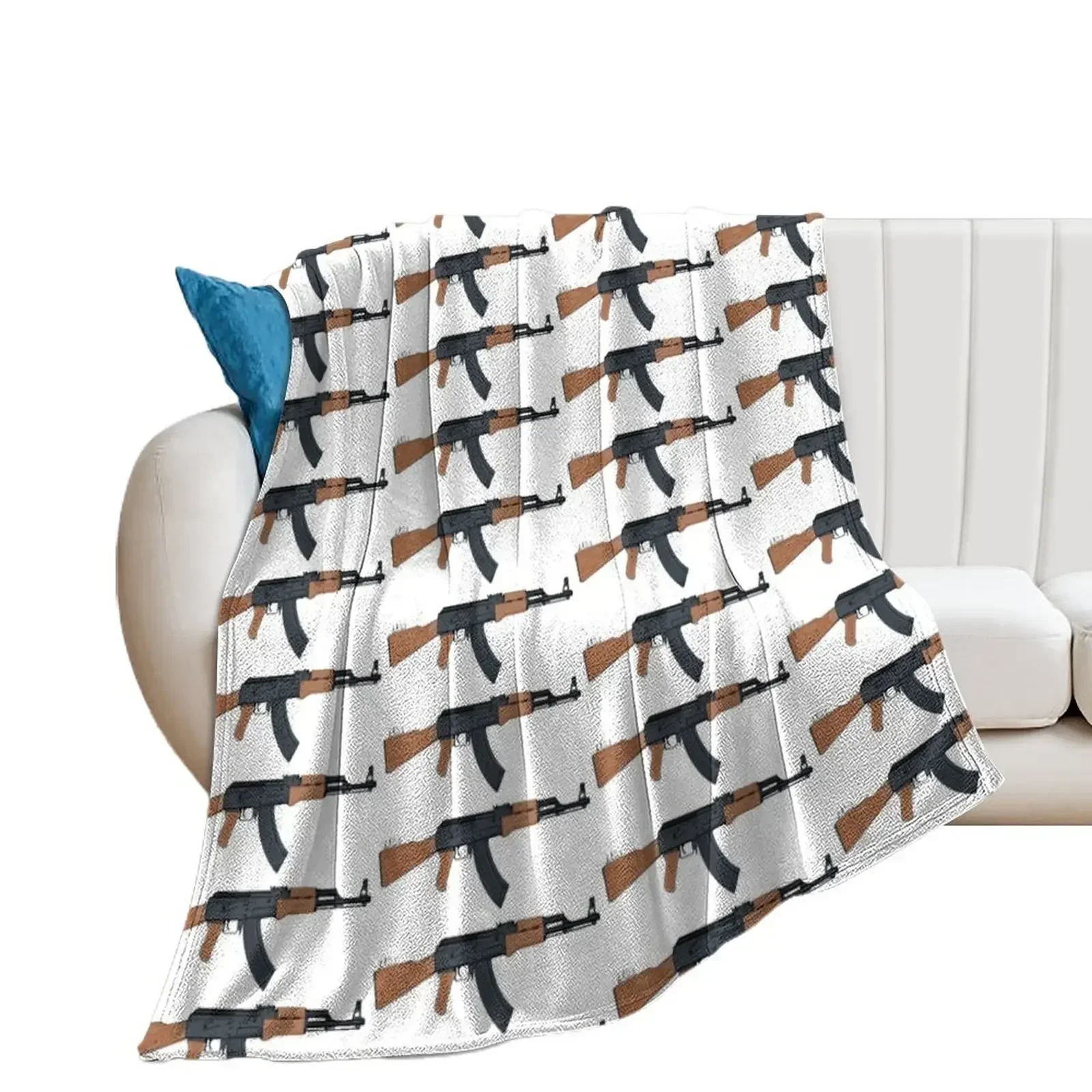 AK-47, Kalashnikov rifle Throw Blanket Comforter Blankets Sofas Of Decoration Blankets