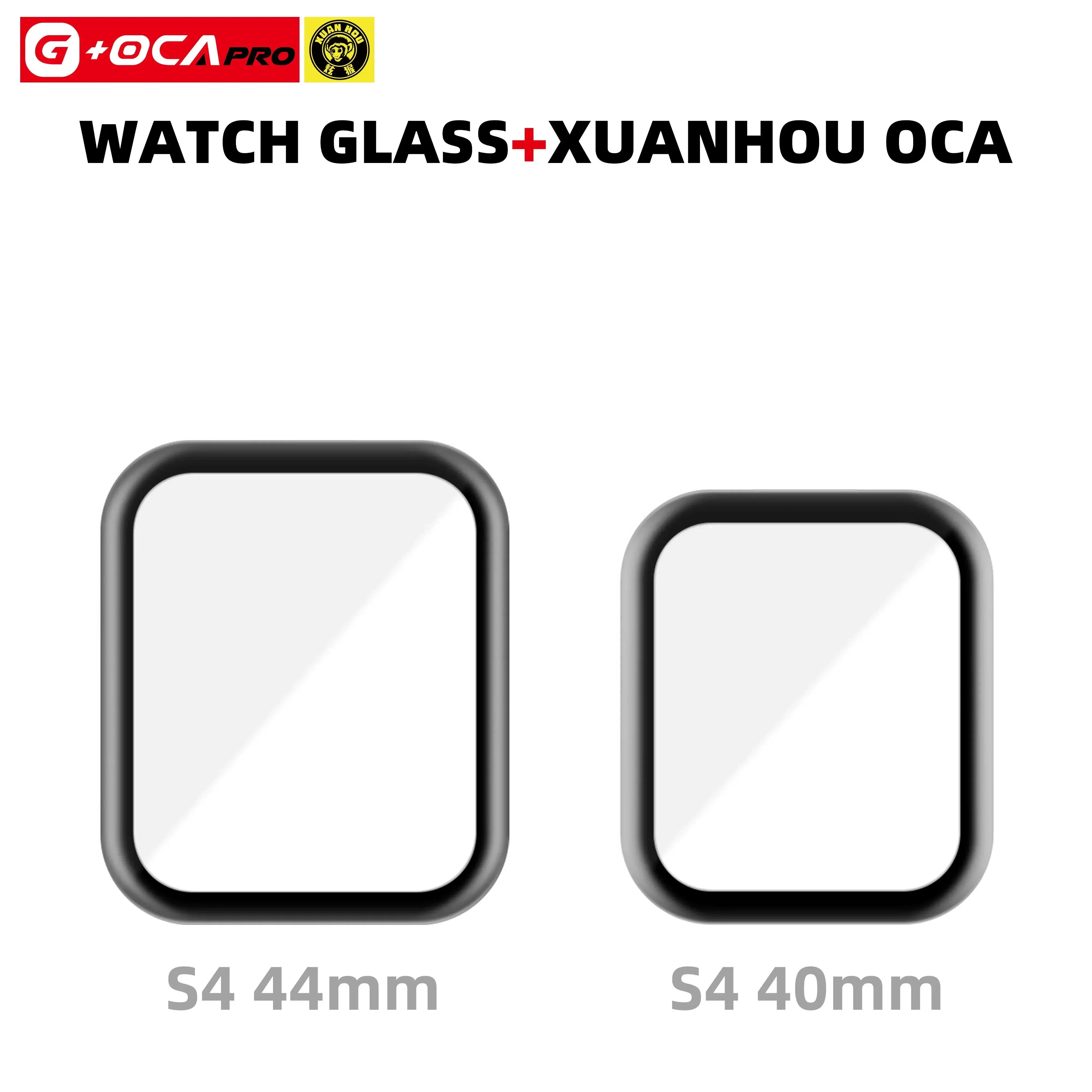 G + OCA Pro OCA Glue copriobiettivo anteriore in vetro per Apple Watch Series S1/2/3/4/5/6/SE 38/40/42/44mm sostituzione dello schermo della copertura anteriore