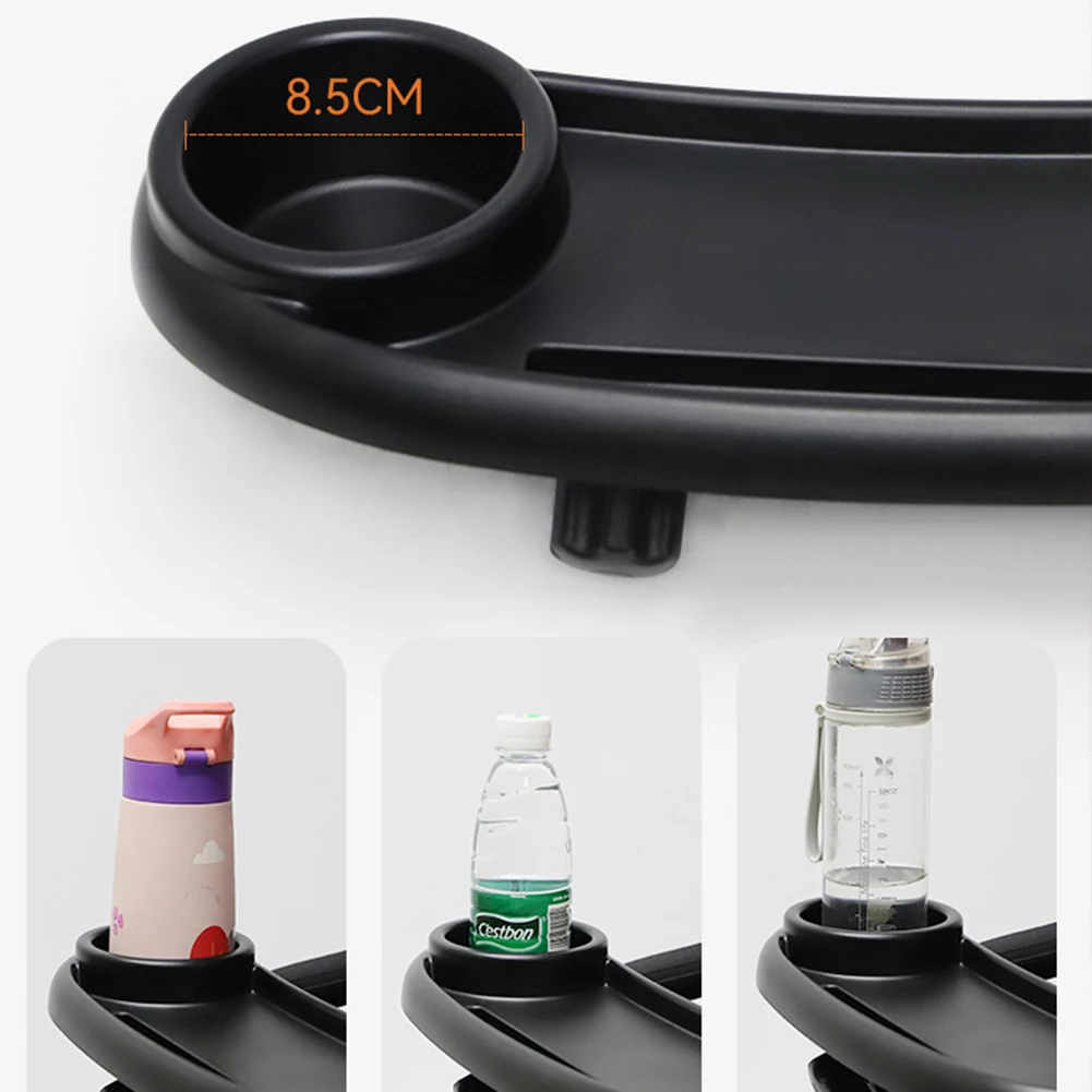 Vassoio da tavolo per passeggino per bambini 3 in 1, portabicchieri rimovibile per bottiglia di latte, vassoio universale per passeggino per accessori per passeggino