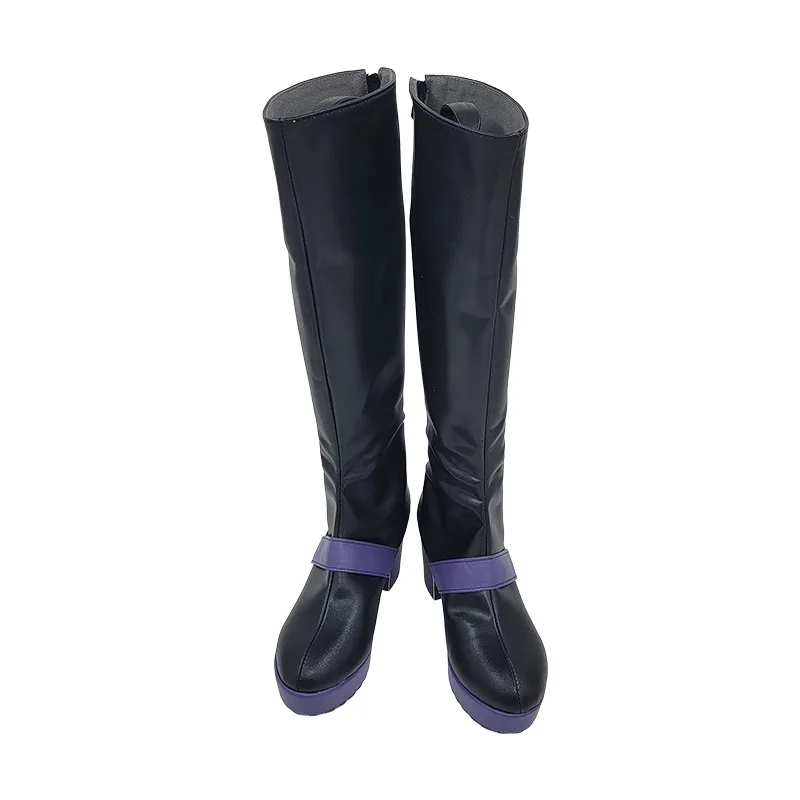 Seele vollerei cosplay sapatos de couro do plutônio botas de carnaval de halloween honkai impacto 3 cosplay adereços feitos sob encomenda
