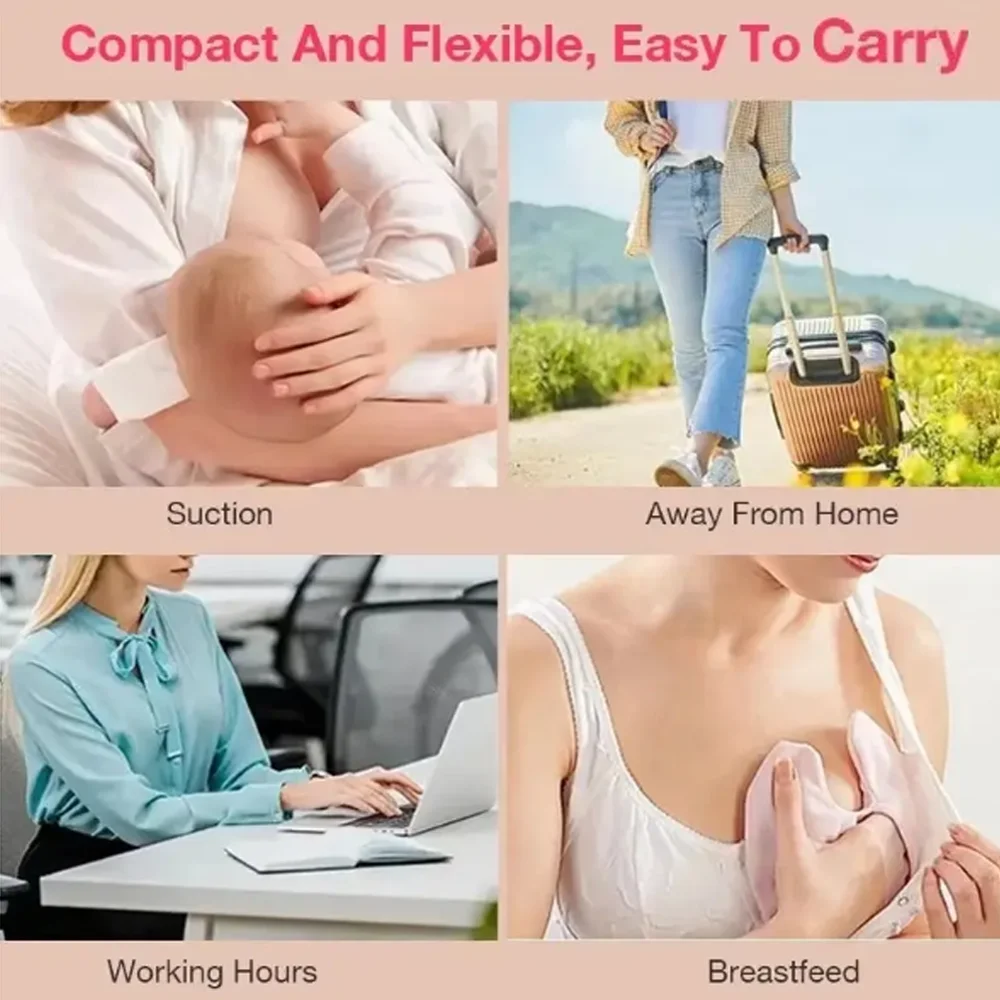 مضخة الثدي الكهربائية المحمولة مضخة الثدي شاشة LED الحليب مجتذب للأمومة الرضاعة الطبيعية التلقائي الحالب الراحة جامع