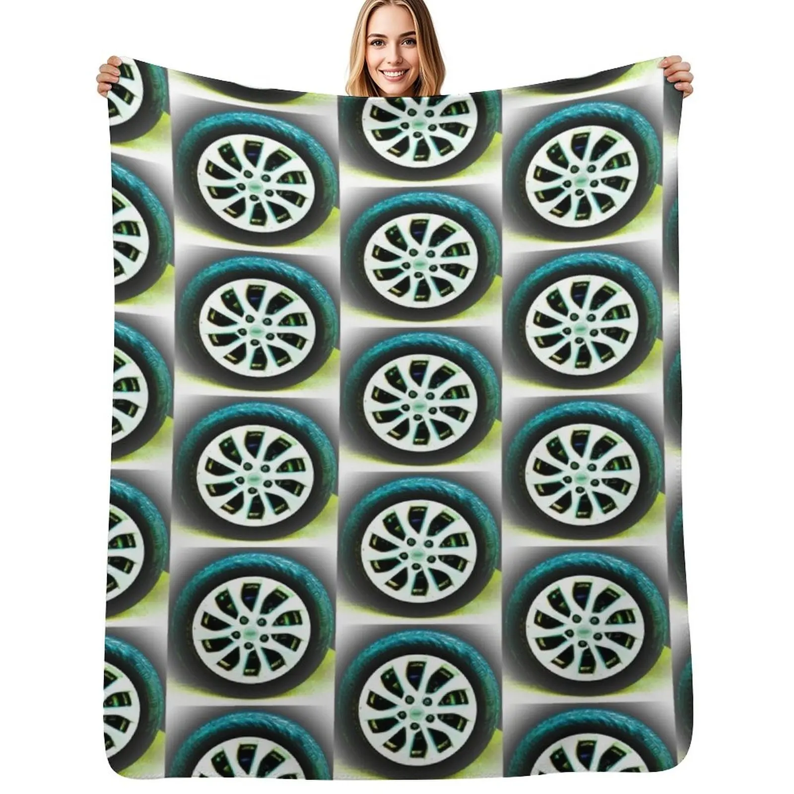 

Tire Art Throw Blanket Multi-Purpose Thins Baby Stuffeds Blankets