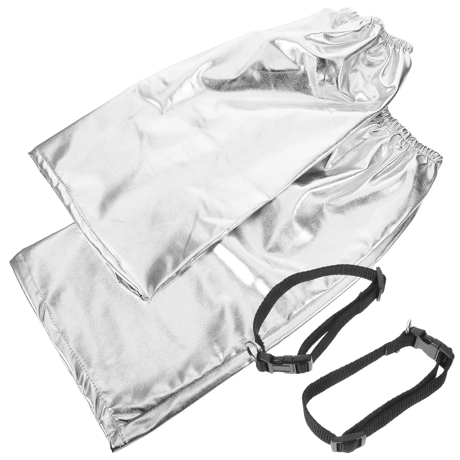 1 Para Srebrnych Ocieplaczy na Nogi, Modny i Wyrazisty Design, Stylowe na Festiwale, Modne, Błyszczące, Damskie, Zimowe, na Imprezy i na Co Dzień, Unikalne