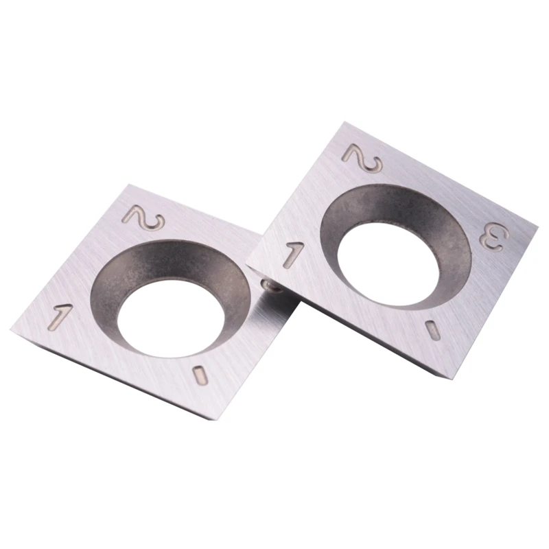 10Pcs Wood Turning Carbide Insert Blades Milling 30 Degree Lathe Chisel Replacement Blade 14X14X2mm image 5