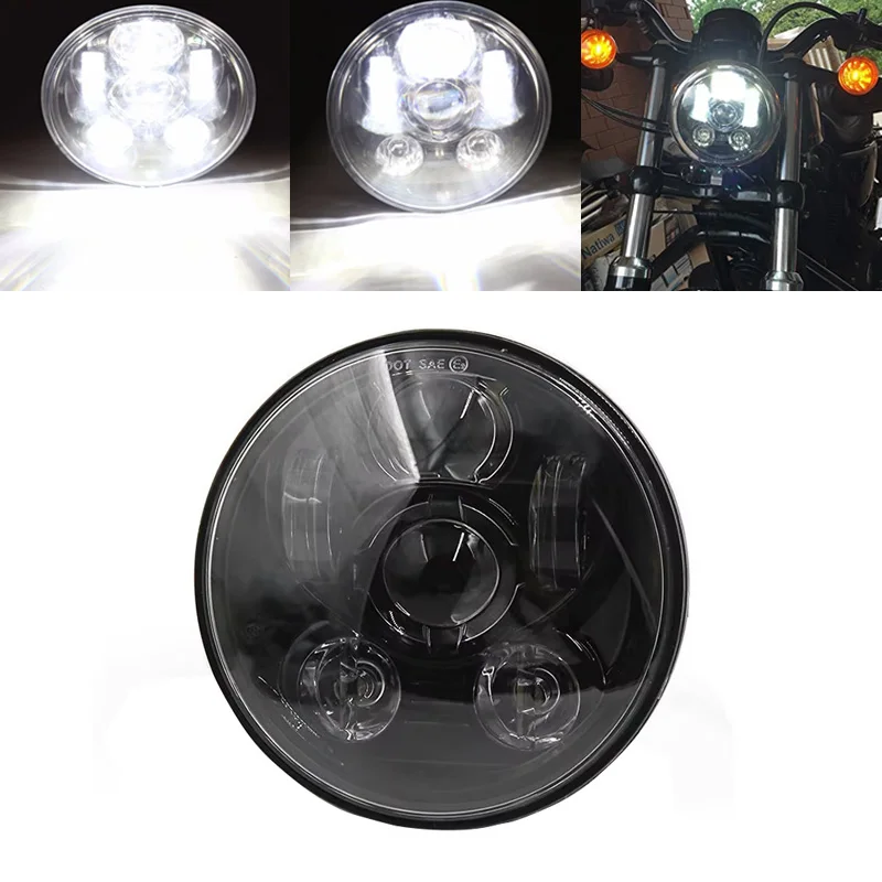 

Для Harley Led 5-3/4 "5,75" светодиодная проекционная мото-фара для Harley Sportster XL 1200 883 Dyna Glide Fat Bob