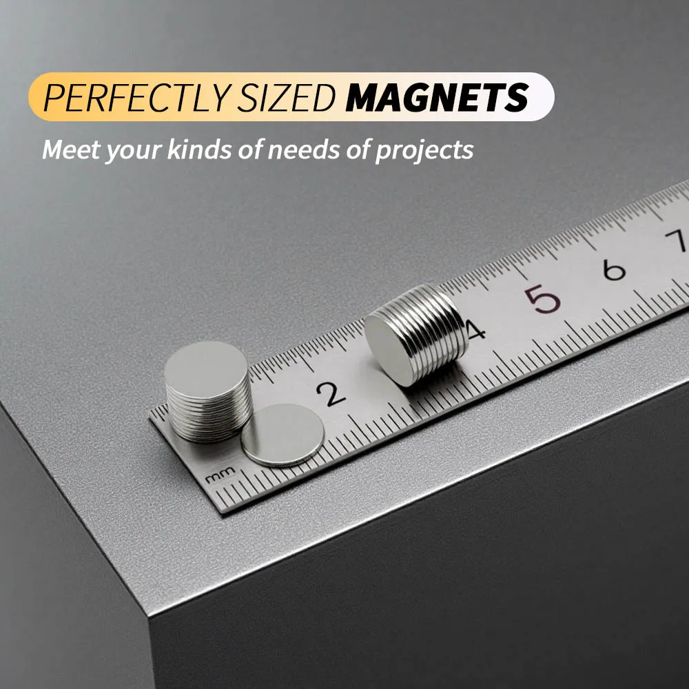 Weather Resistant Magnetic Alloy Neodymium Magnet Disc 10x1mm Long Lasting Magnetism Corrosion Resistant for Workshop Use