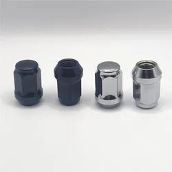 1PCS Car Wheel Lug Nuts Bulge Acorn Cone Seat Steel Racing Bolt Head Cover M14X1.5 M12x1.5 M12x1.25 For Mazda Totota Honda etc