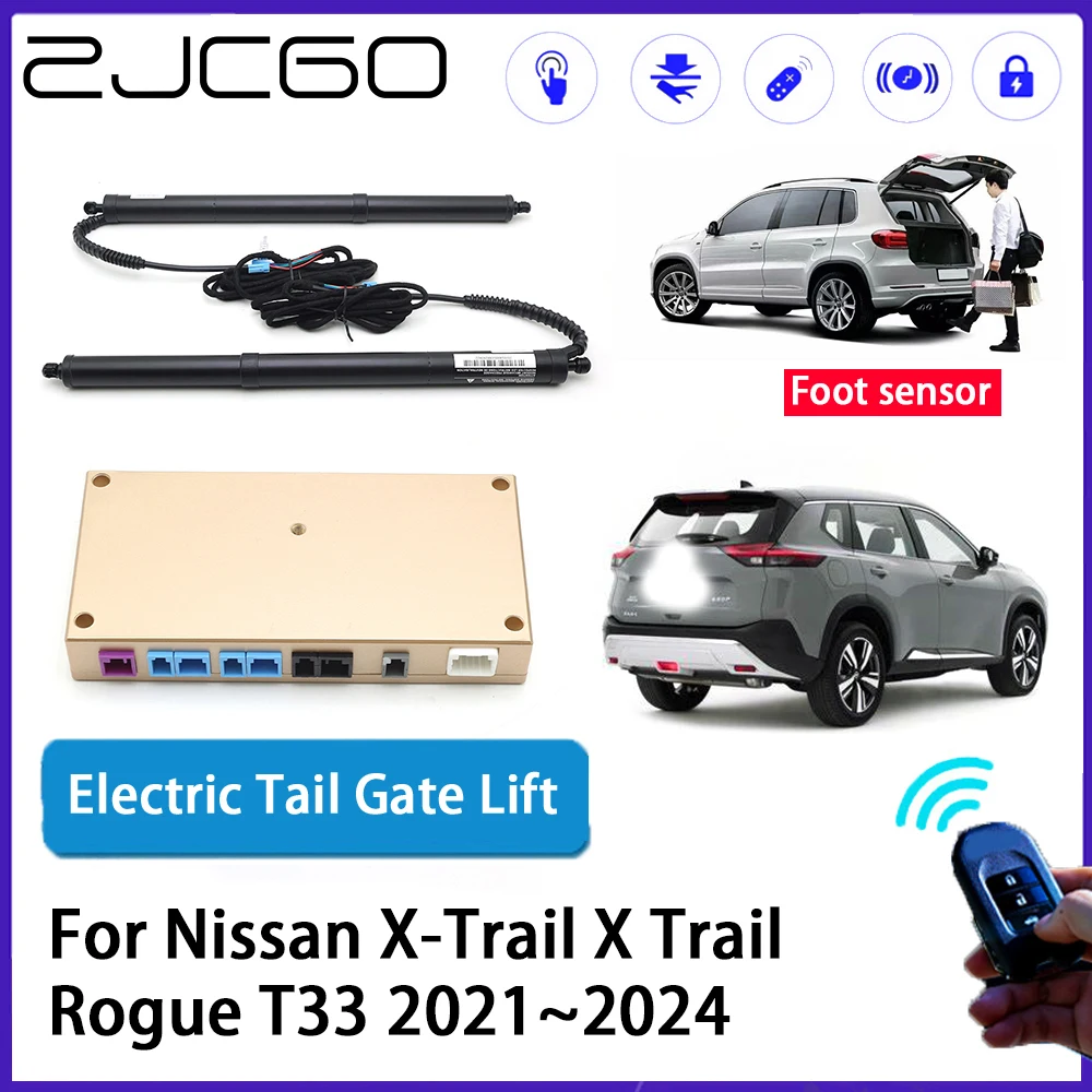 ZJCGO Auto Trunk intelligent Electric Tail Gate Lift Automatic Tailgate Opener for Nissan X-Trail X Trail Rogue T33 2021~2024