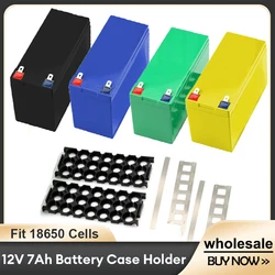 12V 7Ah Battery Case Holder Fit 18 650 Cells 3*7 BMS Nickel Strip Storage Box Electrical Equipment  Empty Box Without Battery