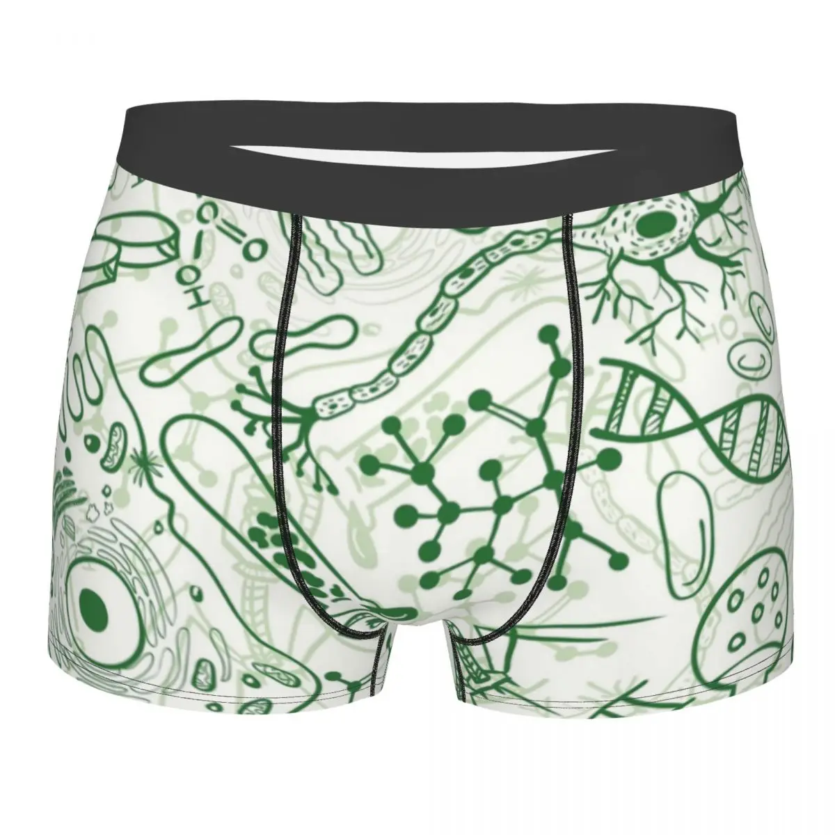 Custom Germ Science Boxers Shorts Mens Chemistry Lab Tech Briefs Underwear Cool Underpants