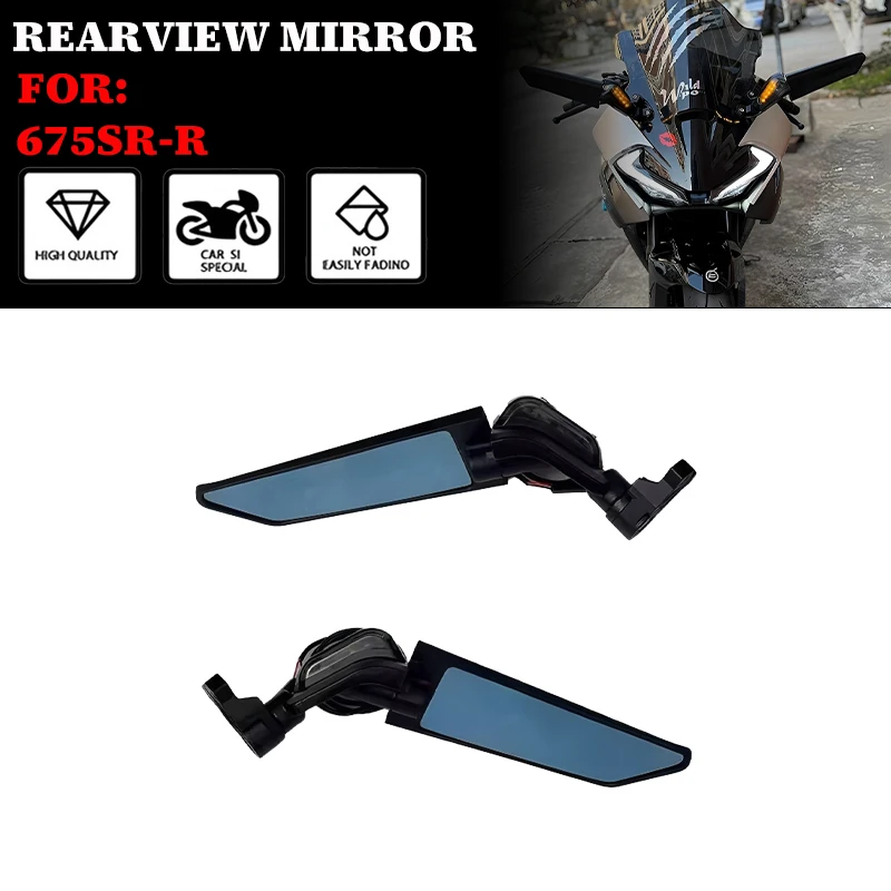 

Modified Fixed-wing Rearview Mirror with Turn Signal All-aluminum Fixed-wing Special Motorcycle Accessories For CF-MOTO 675SR-R