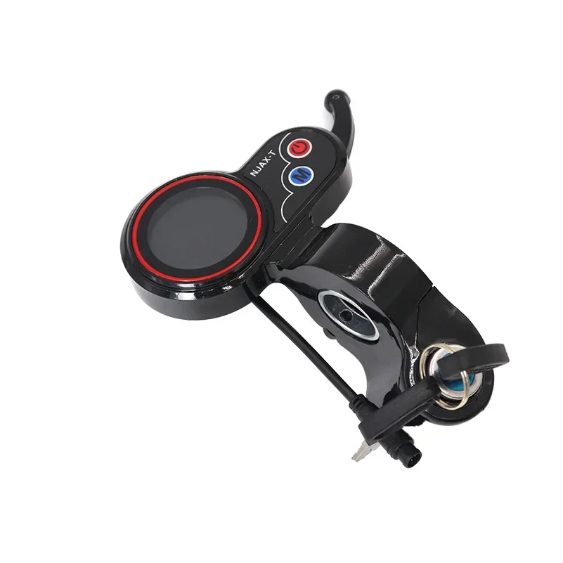 NJAX-T Dashboard Throttle 48V 6 Pin LED Display For Zero 8 9 10 8X 10X 11X Electric Scooter Display Instrument With Key