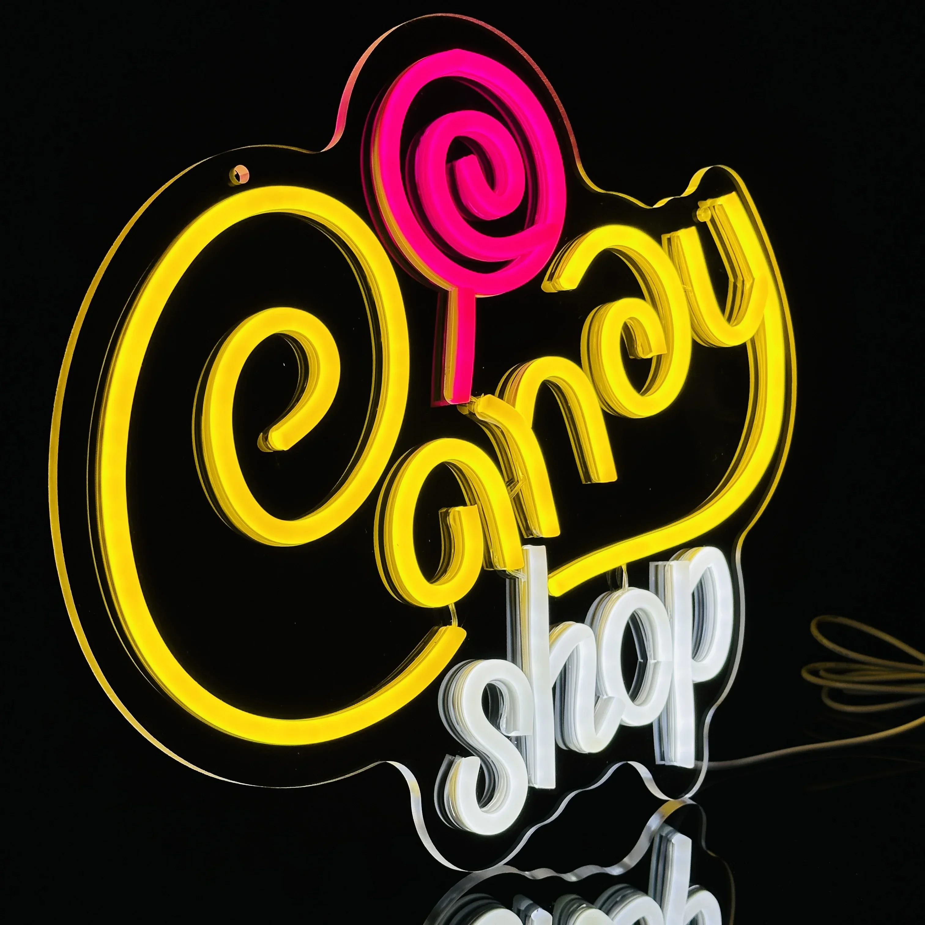 Süßwaren laden Leucht reklame Licht für Wand dekoration, Neonlicht Lutscher Geschäft leuchten Zeichen, für Süßwaren laden Geburtstag Weihnachts geschenke