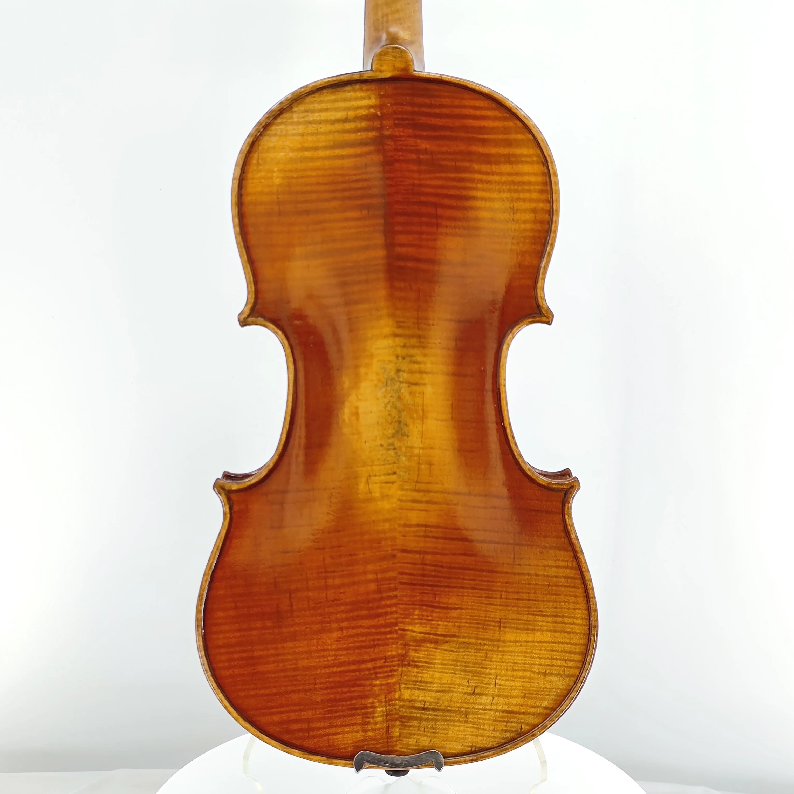 Hot Selling Nice Flame Hand Made Solid Violin 4/4 3/4 2/4 1/8 1/10 1/16
