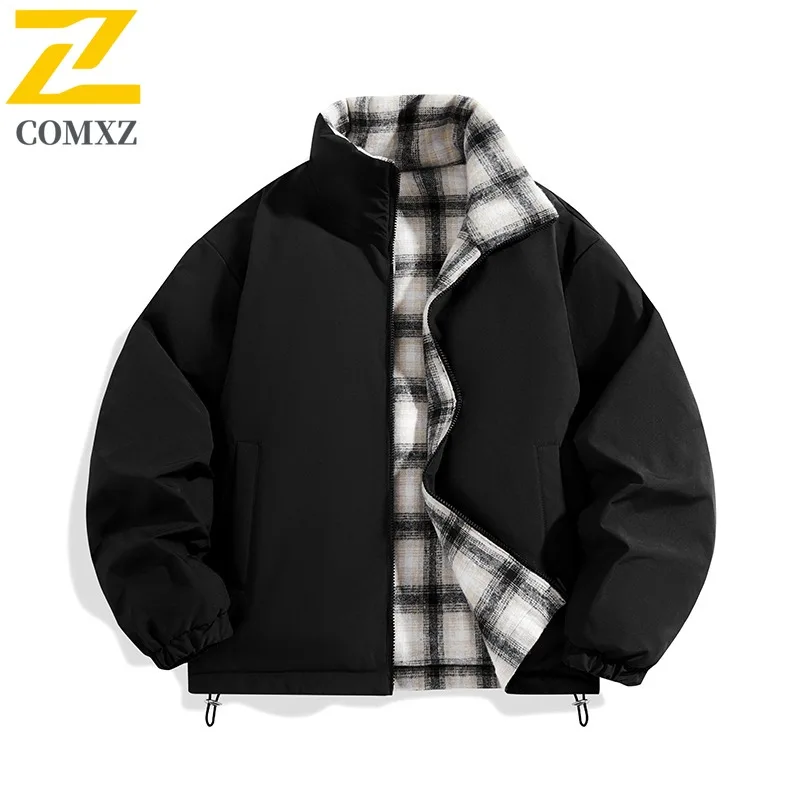 

COMXZ High Quality Winter Jacket Brand Luxury Handsome Campus Thickened Ski Padded Jacket Snow Cold Proof Men's Quilted Jacket