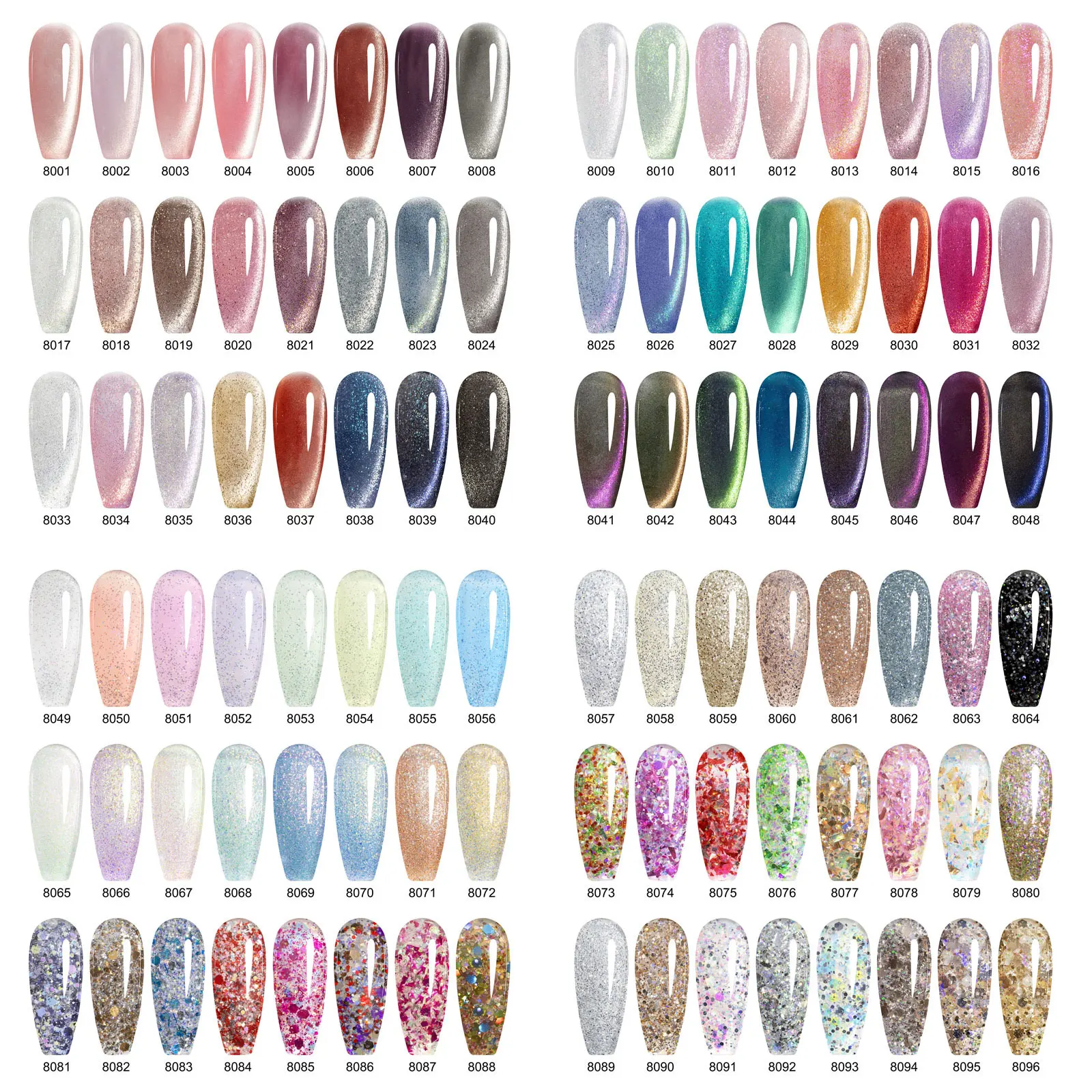 CANNI Cat Eye Gel Nail Polish and Glitter Gel 9ml HEMA TPO FREE High Gloss Quality Soak Off UV Gel Art Manicure Salon DIY Home
