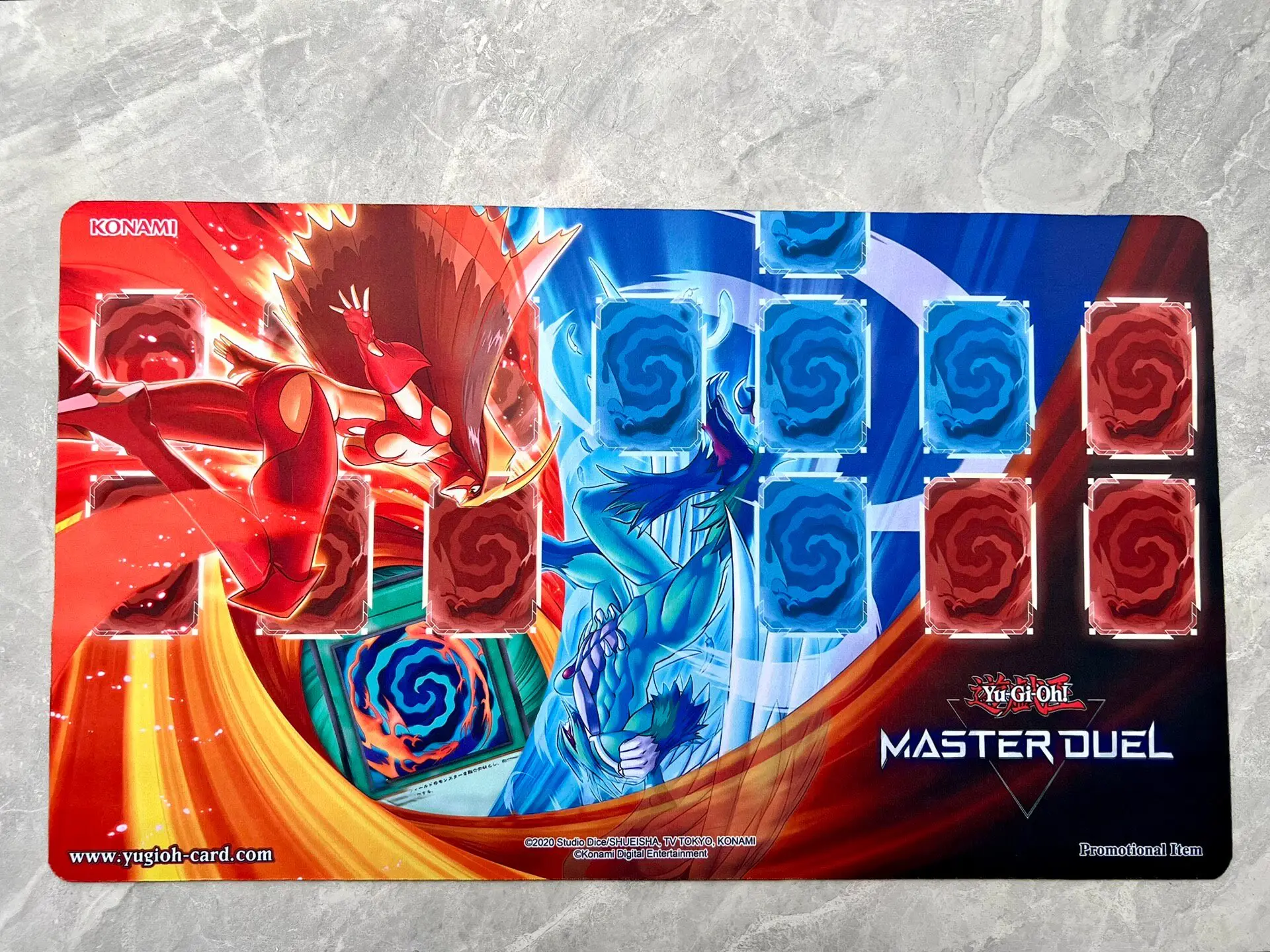 Yugioh E・HERO Polymerization Play Mat Yu-Gi-Oh! TCG OCG Trading Card Games Mat Duel Plate Rubber Card Mat Mouse Pad