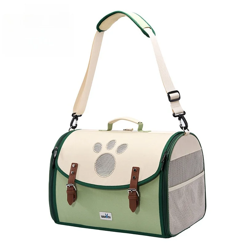 

Сумка OUFA на плечо в английском стиле, воздухопроницаемая вместительная Водонепроницаемая износостойкая сумка для собак и кошек, сумка для переноски на плечо