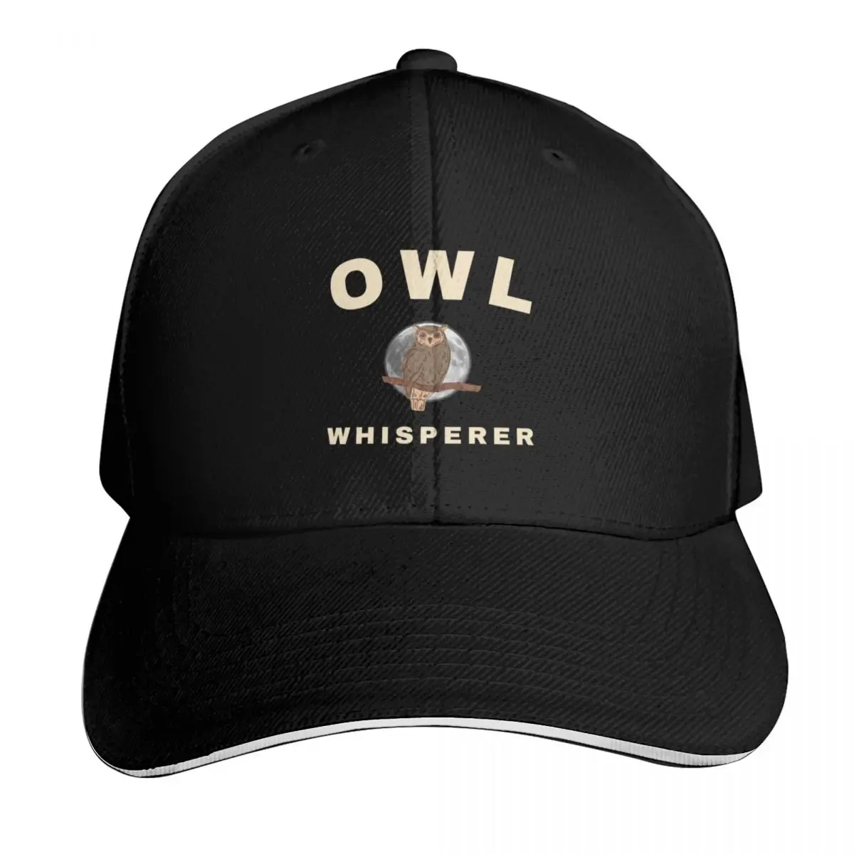 Owl whisperer Baseball Cap Strapback Dad Hat Six Panel Structured Crown Sun Protection UPF 50+