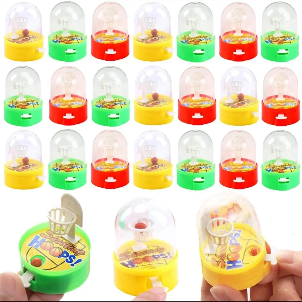 10/100pcs Mini Finger Basketball Shooting Game Handheld Desktop Table Basketball Game Toys Fidget Game Birthday Party Supplies