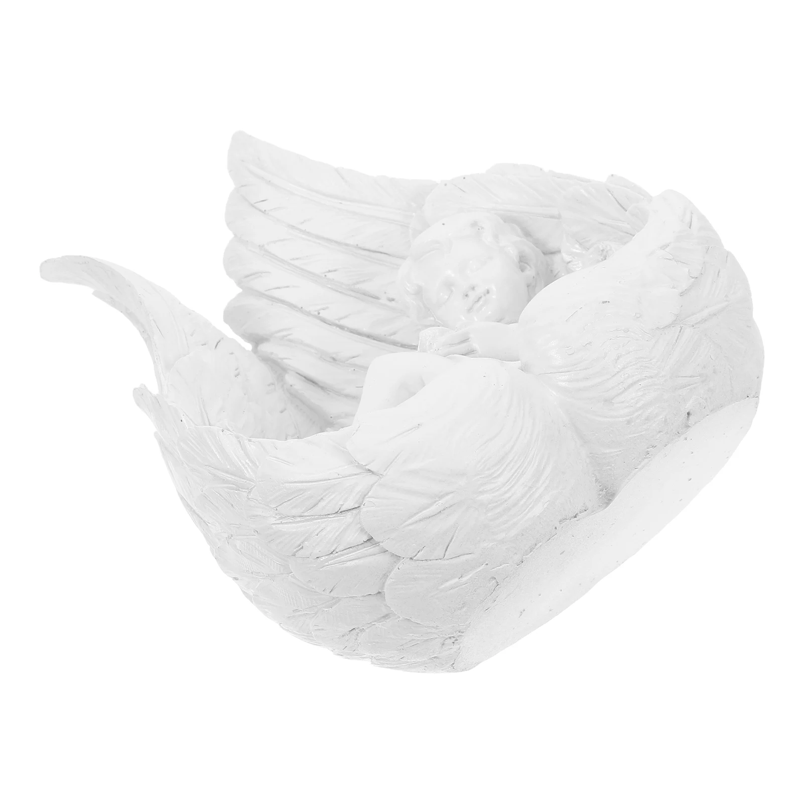 

Angel Sculpture Resin Figurines Home Garden Decor Greek Cylindrical Angel Statue Compact Size Mini Statue