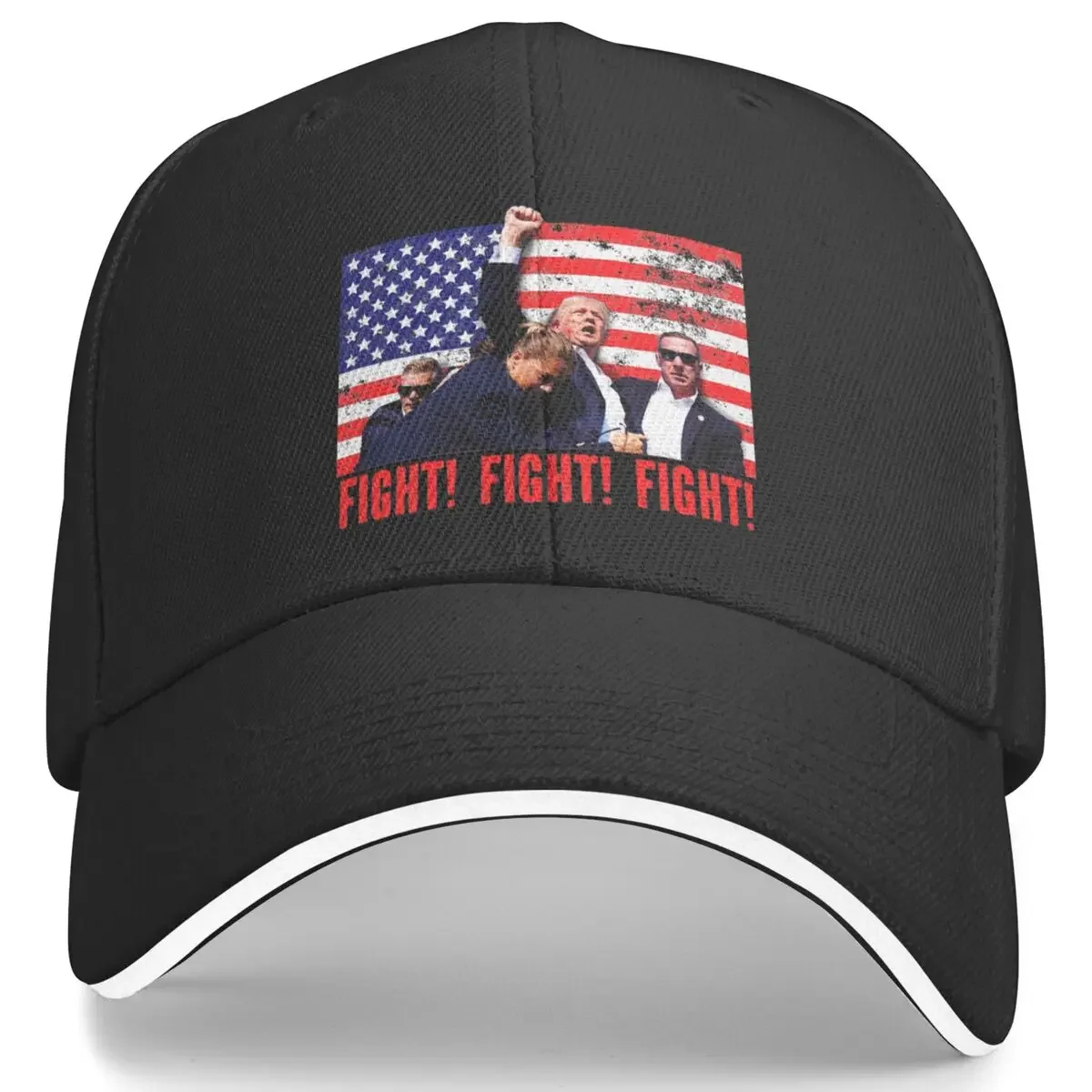 

Trump shooting battle men's women's baseball cap hat adjustable baseball cap sun protection